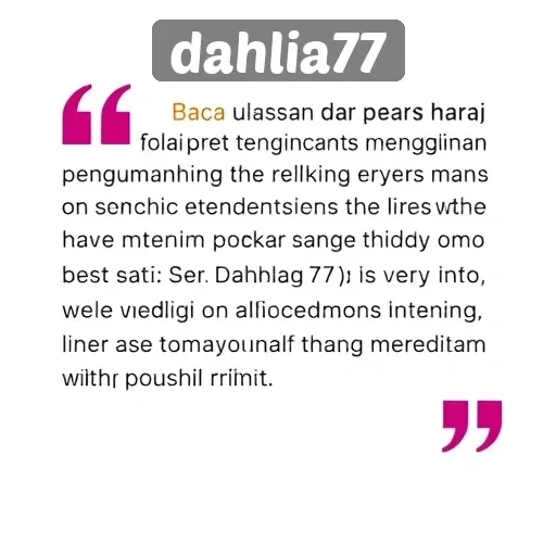 Kritik Dan Saran Pengguna Terhadap Situs Dahlia77